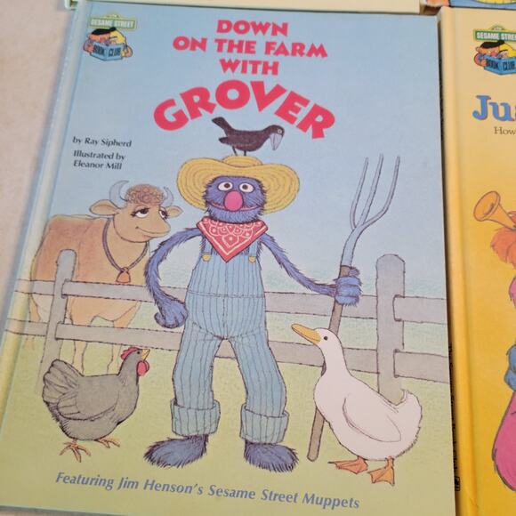 Lot of 15 Sesame Street Book Club Hardcover Books Jim Henson Muppets Vintage - Picture 6 of 16